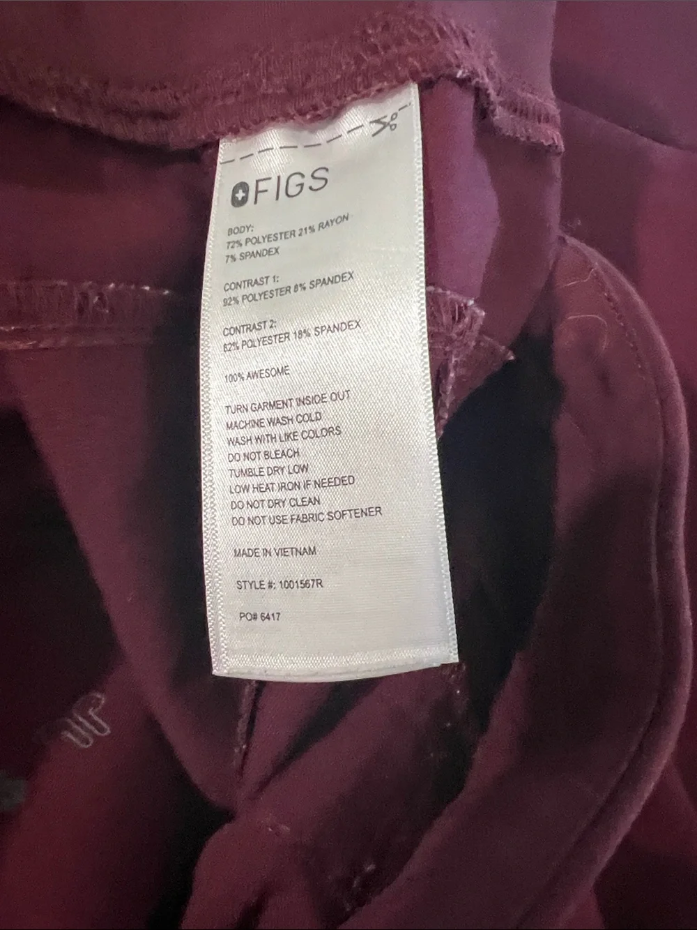 Figs neck pants